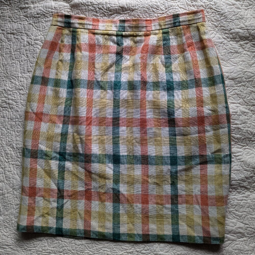 plaid mini skirt